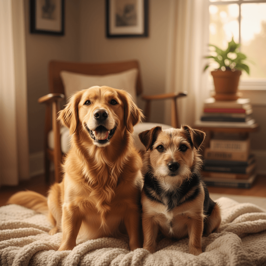 Pet owner bonding with their companion