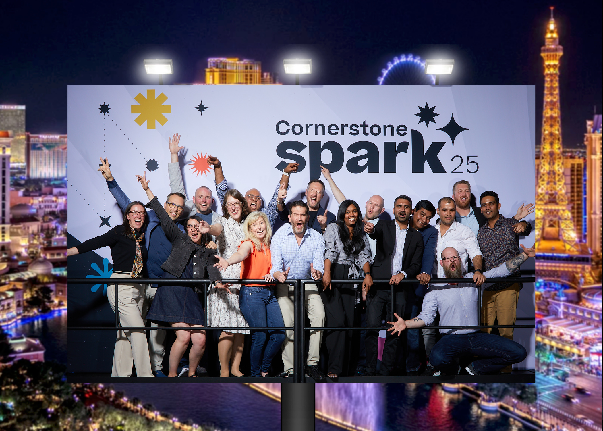 Cornerstone Spark 25 team celebration in Las Vegas